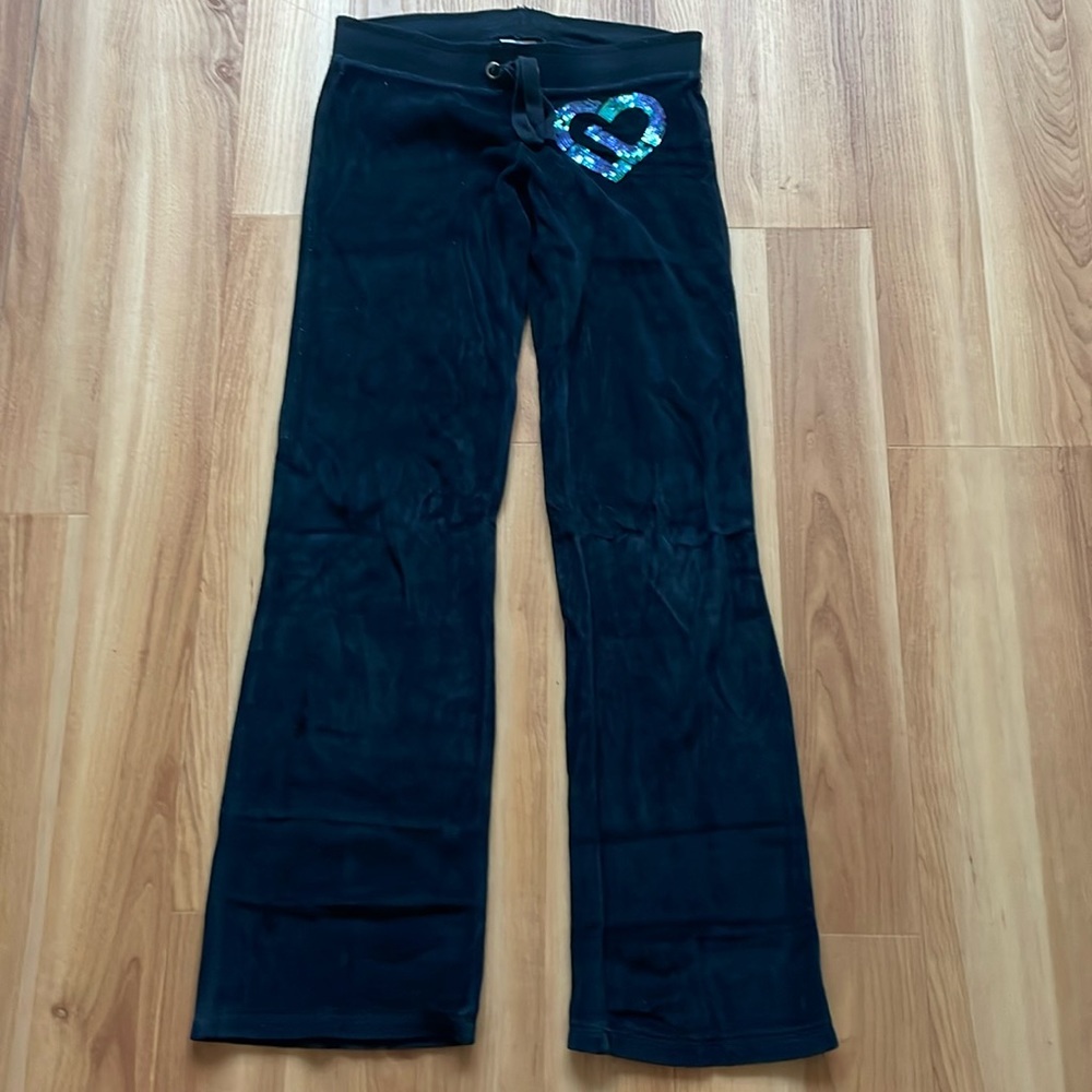 Velour navy blue women’s pants -size XXS